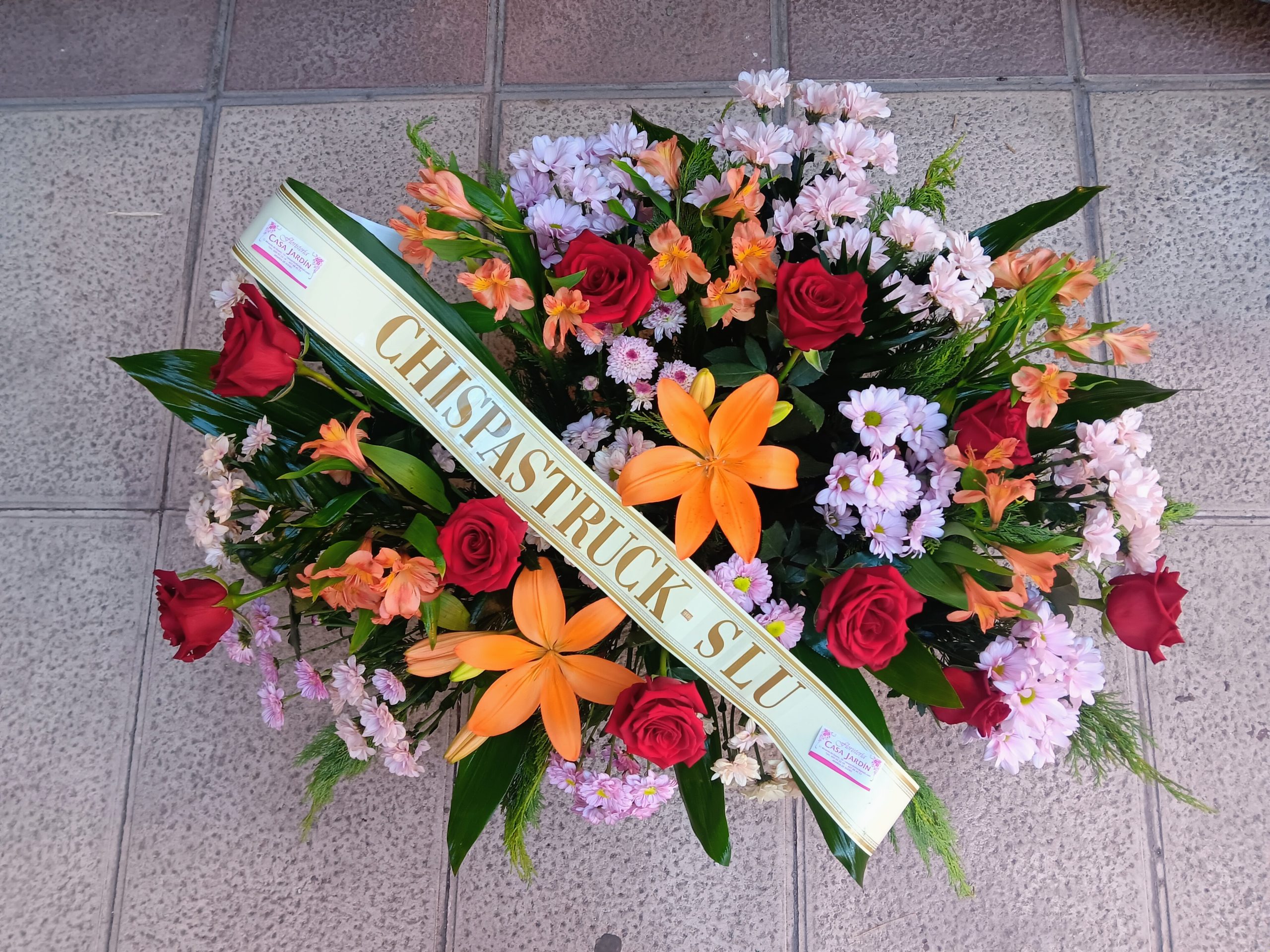 Centro Condolencia con cinta